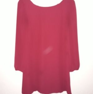 TOBI red dress size medium cross back
